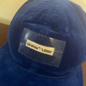 Off-White Velvet Hat